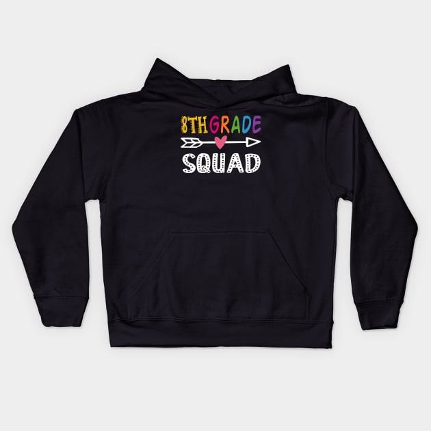 8th grade squad gift for teachers Kids Hoodie by Daimon